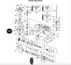 Seal Kit for Johnson Evinrude Outboard 40-50hp (1989–2005) 433550 0433550