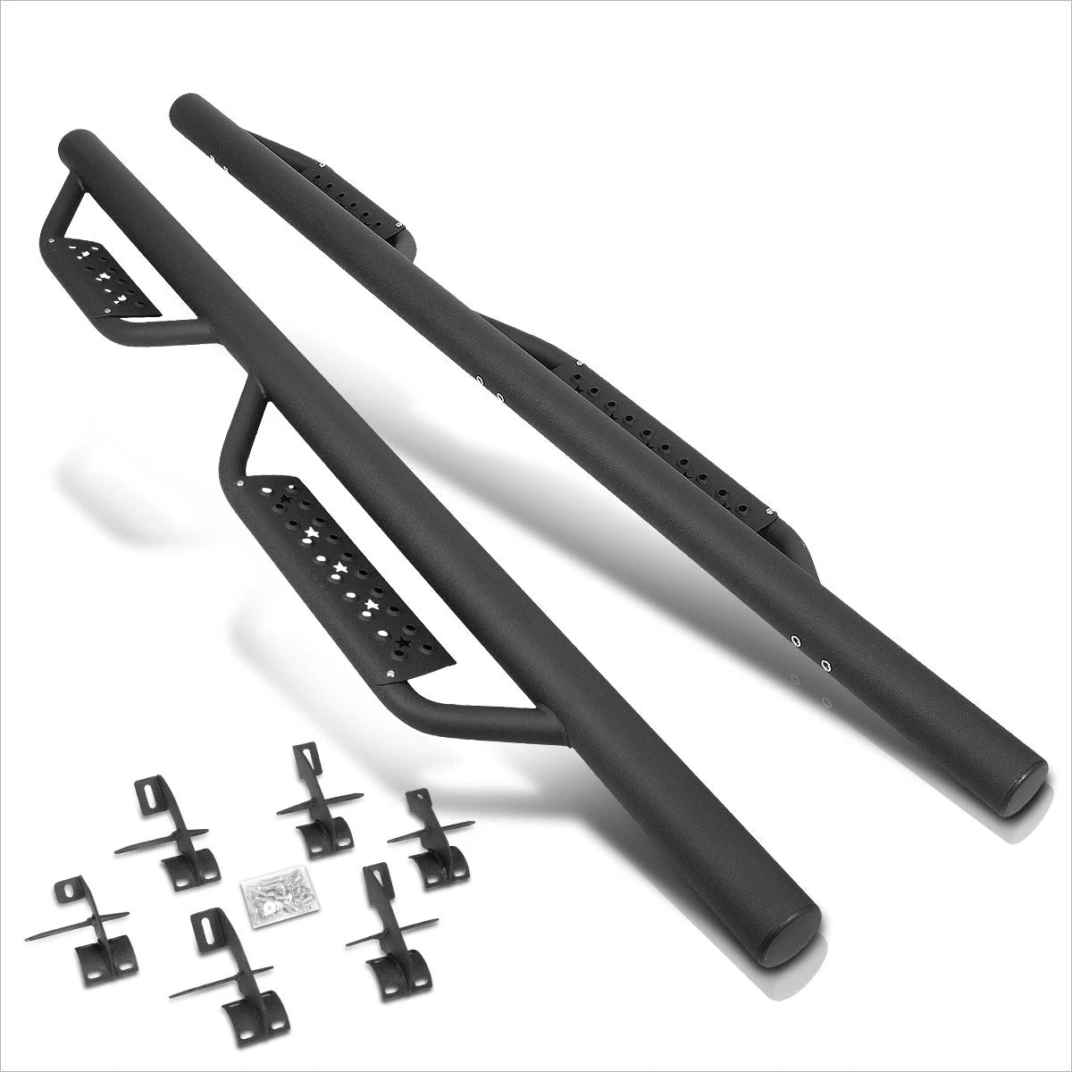 Set of 2 Round Step Bar Running Boards for Jeep Wrangler JL (2018–2024)