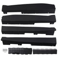Set of 2 Black PP Side Skirts for Chevy Camaro RS SS ZL1 Style (2016–2022)