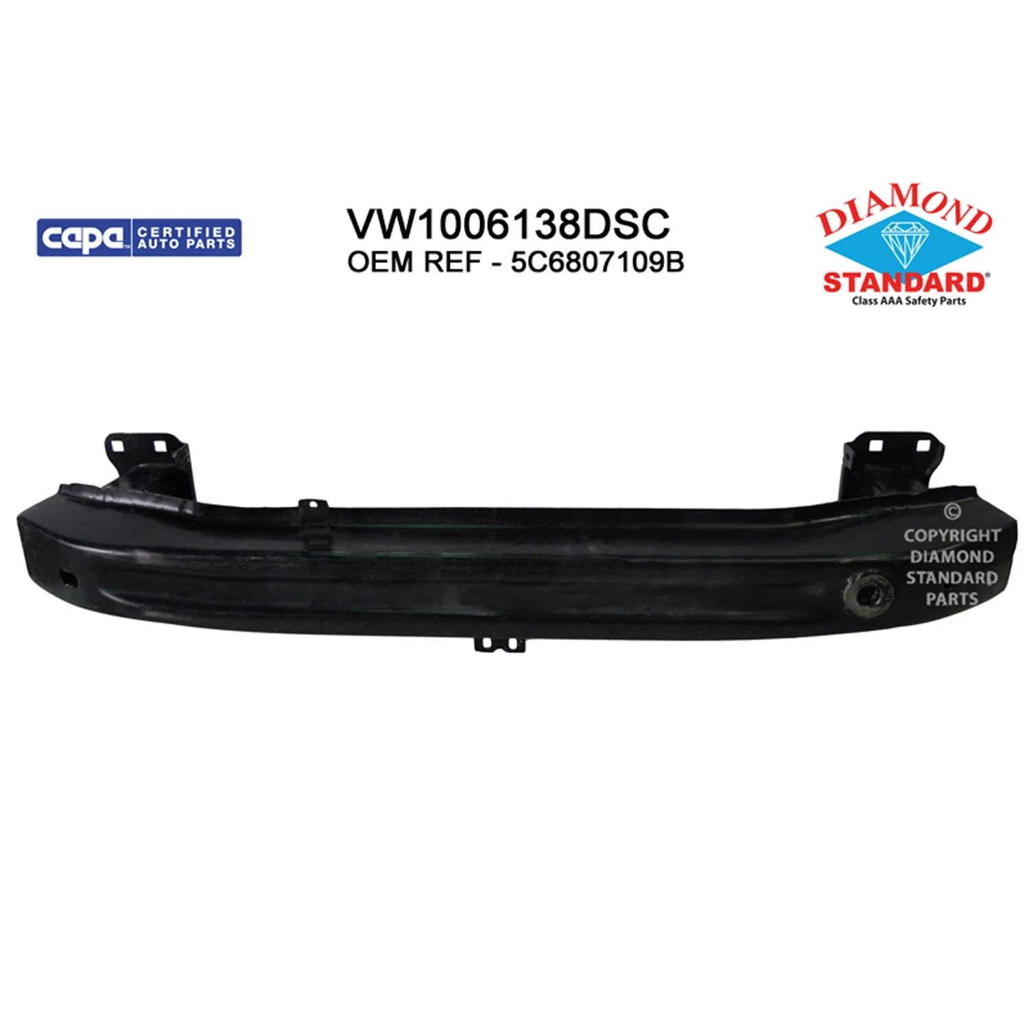 Replacement Steel Front Bumper Impact Bar (See compatibility Chart)