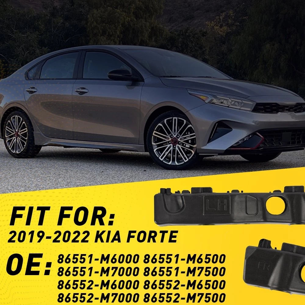 2X Front Bumper Support Bracket for Kia Forte (2019–2022) L & R Side