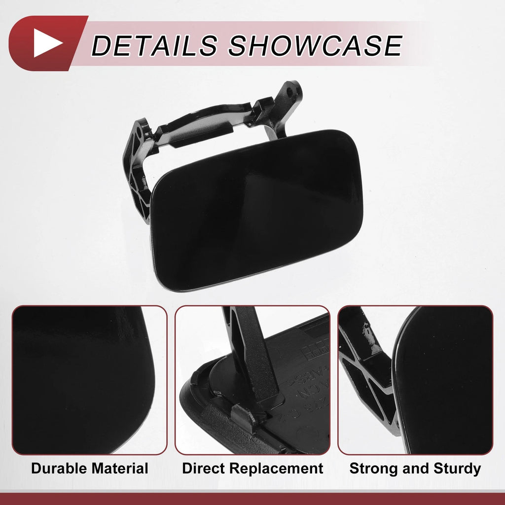 Front Left Washer Nozzle Cover Cap for Audi A4 S4 (2013–2015) 1 Pcs Black
