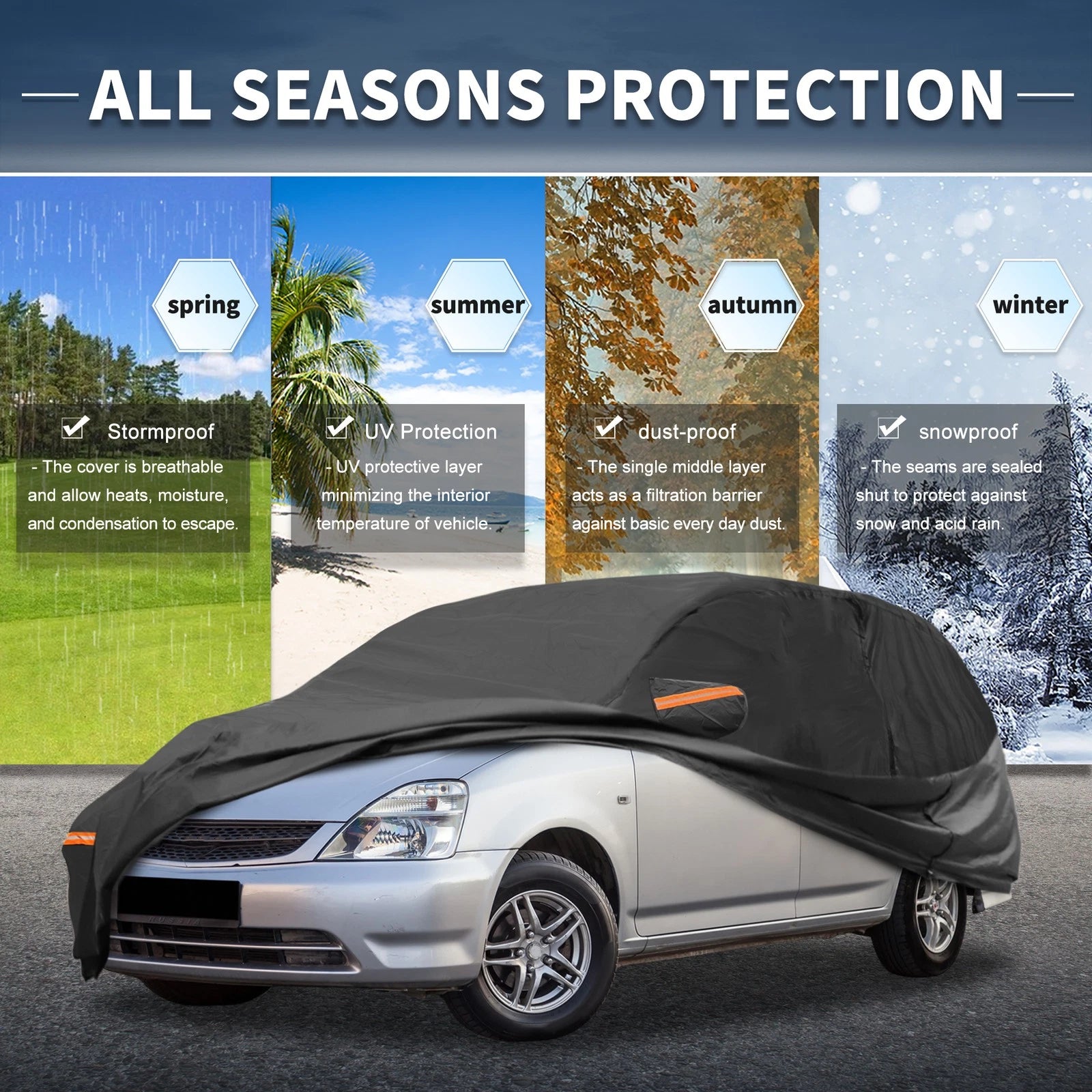 Waterproof 210D-PU Car Cover for Honda Odyssey (2018–2023)