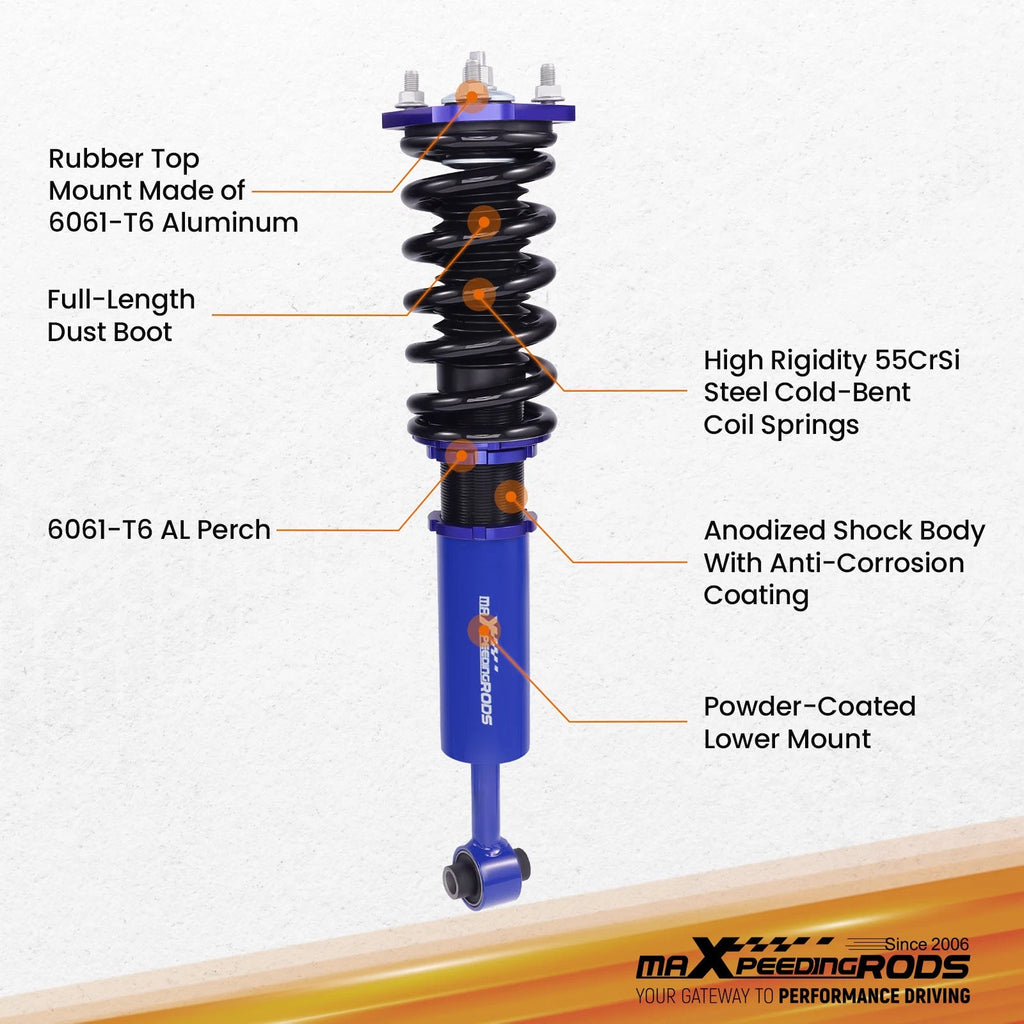 Coilovers Lowering Kit for Lexus IS250 IS350 RWD (2006–2013)