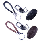 Car Leather Chrome Remote Key Cover Case for Nissan (No specific years)