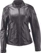 Kuryakyn River Road Race Leather Jacket for Women (Black, XL)