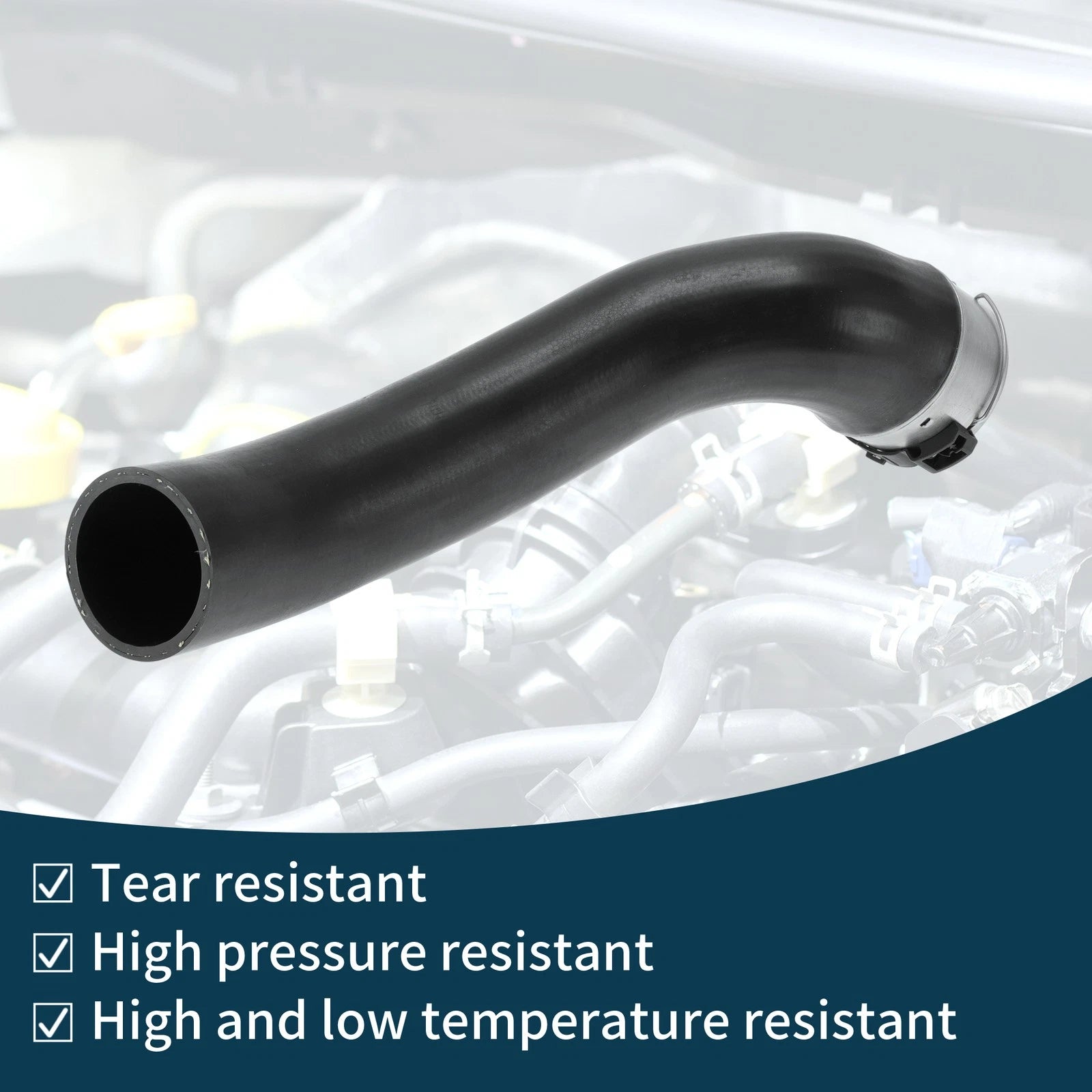 Radiator Hose for BMW 5 Series F07 (2009–2017) No. 11617800145 Black
