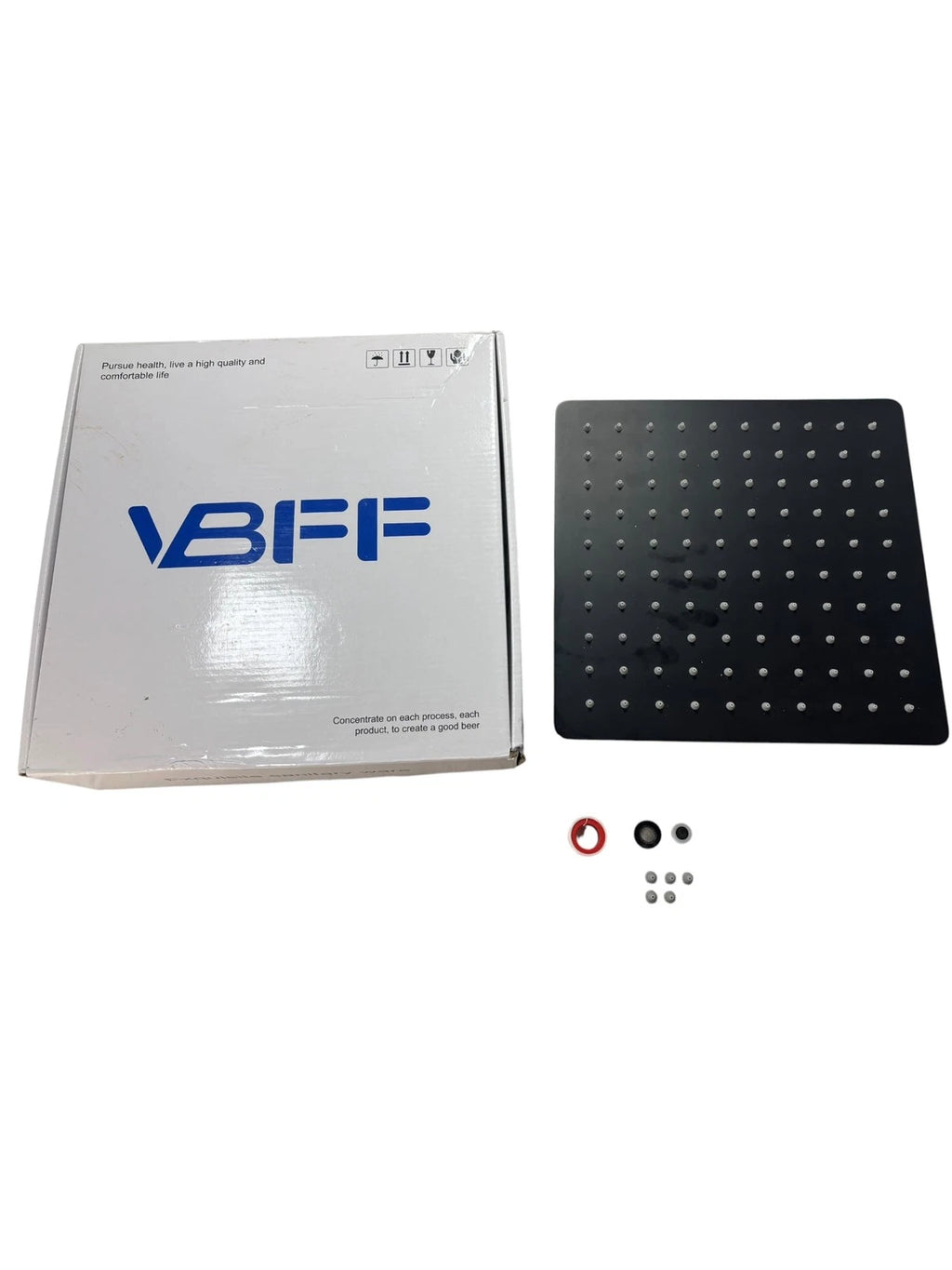 10" Square Shower Head for VBFF (Matte Black) - 1.8 GPM Flow Rate