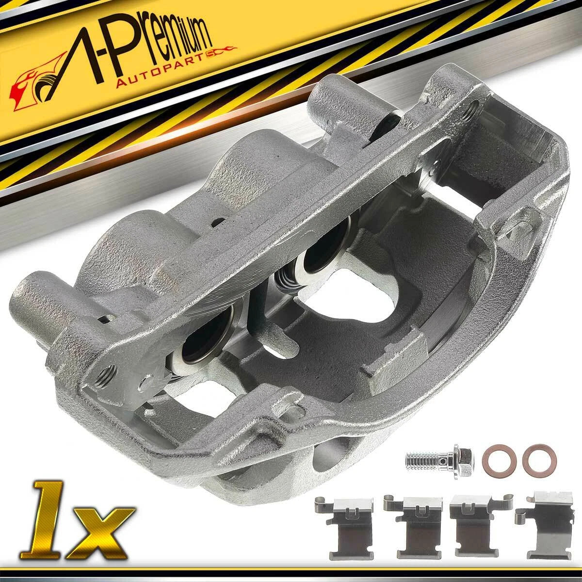 Front Left Brake Caliper with Bracket for Chevy Silverado 2500 HD (2011–2019)