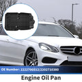 Engine Oil Pan for Mercedes-Benz E350 2000-2017 Aluminum Alloy Black