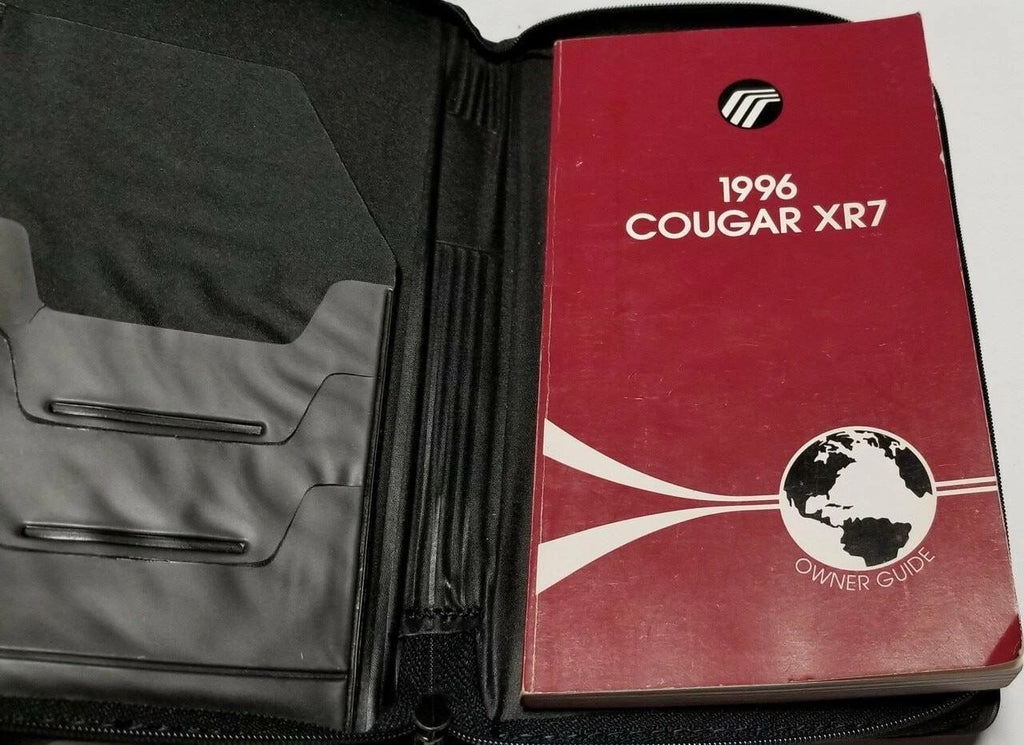 Owners Manual Collection with Case for Mercury Cougar XR7 (1996)