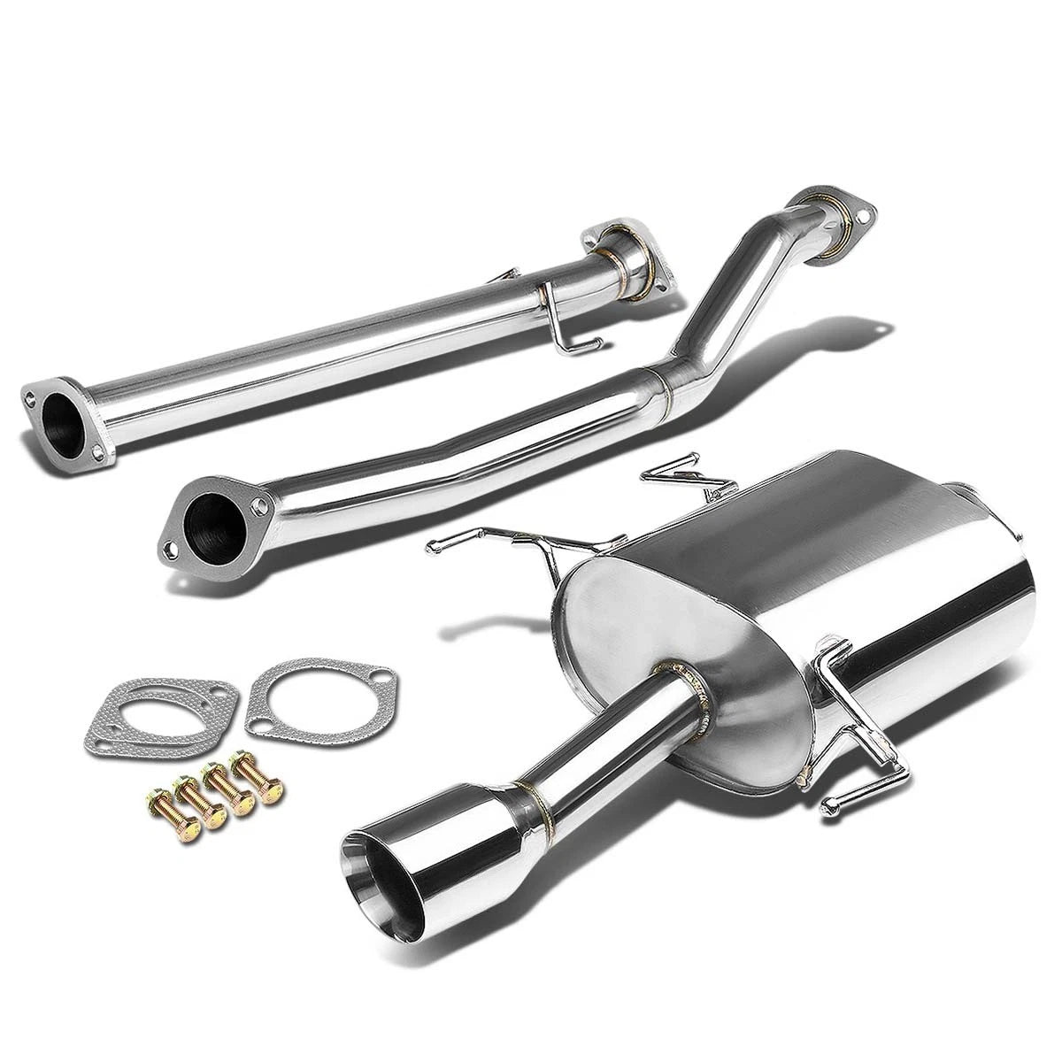 3.5" Rolled Tip Muffler Catback Exhaust for Nissan Cube Z12 (2009–2014)