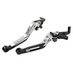 Silver Extendable Brake Clutch Levers for Suzuki GSXR600 GSXR750 GSXR1000 (06-10)