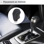 Gear Shift Knob Cover for Toyota Camry (2019–2022) Black Blue Faux Leather