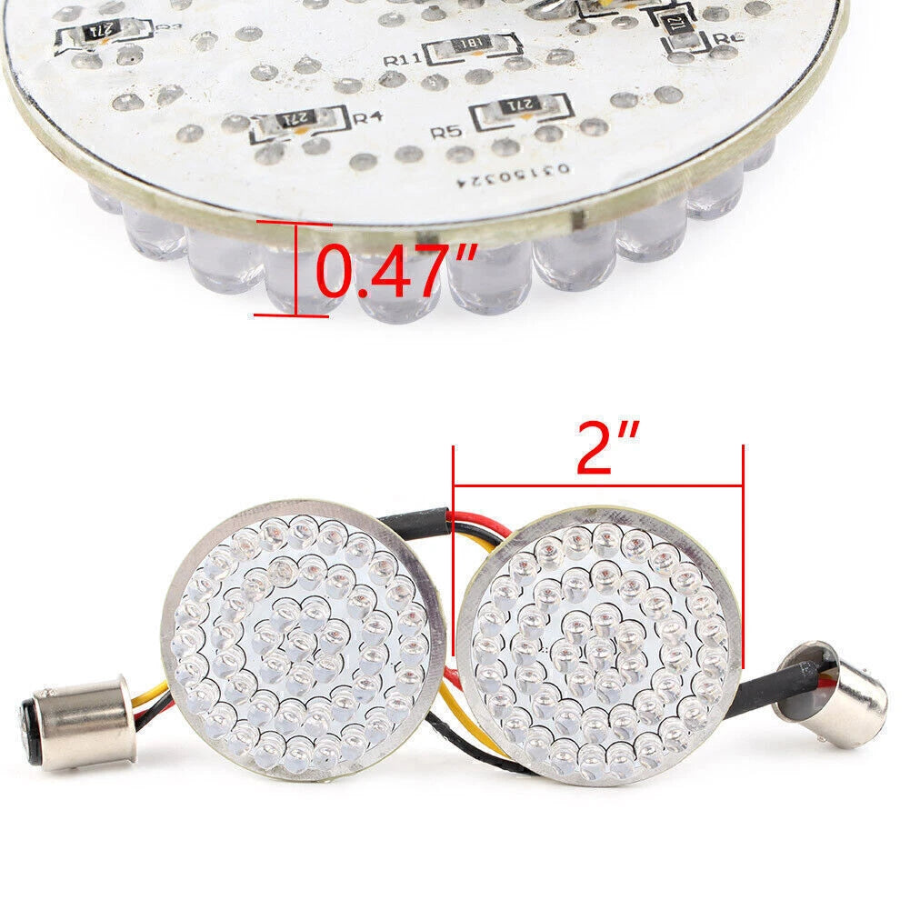 2X Rear 1157 LED Turn Signal w/Running Light Insert for Harley Touring