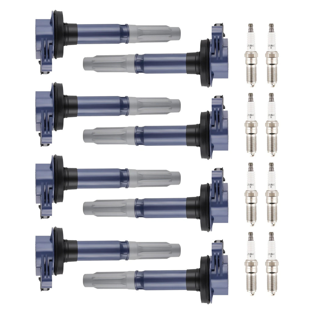 8PCS UF622 Coils & 8PCS Iridium Plugs for Ford 5.0L (2011–2014)
