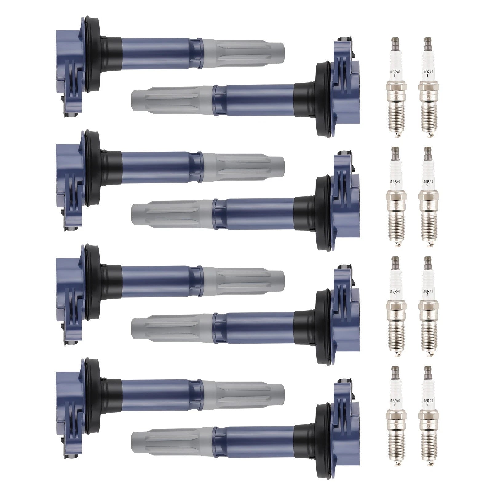 8PCS UF622 Coils & 8PCS Iridium Plugs for Ford 5.0L (2011–2014)