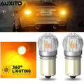 2X 1156 7506 LED Amber Yellow Signal Parking Turn Bulbs for