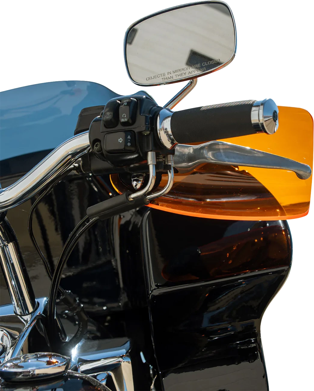 Klock Werks Flare Handguards for Harley-Davidson (Hydraulic Clutch, Orange)