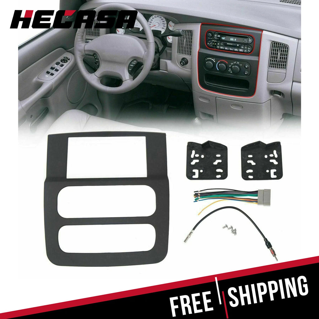 Radio Installation Bezel Dash Kit for Dodge Ram 1500 2500 3500 (2002-2005)