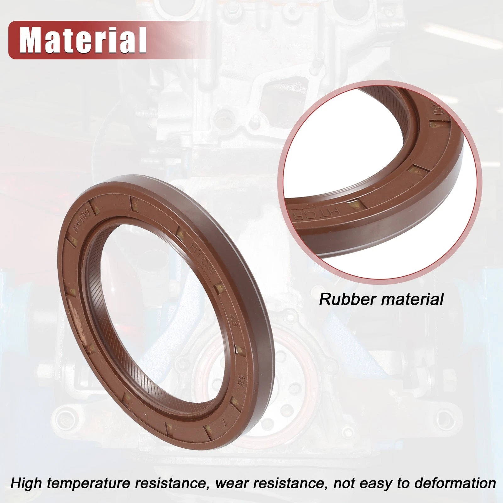 2X Engine Crankshaft Oil Seal for Toyota Tacoma (No. 90311-48029)