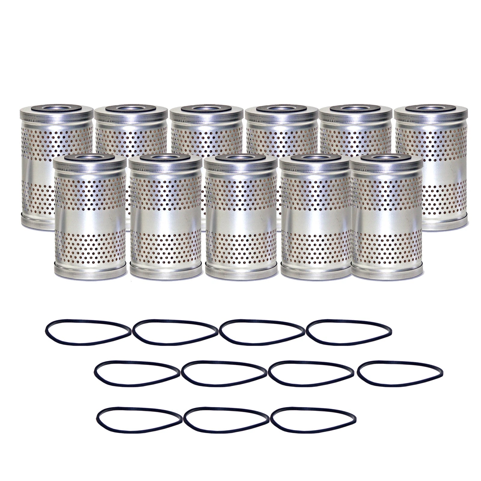 Set of 11 Engine Oil Filters for Chevrolet GMC Studebaker (Iso StdAsp)
