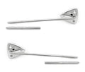 Chrome Interior Sun Visor Brackets for 1968 Ford Torino Hardtop (Pair)