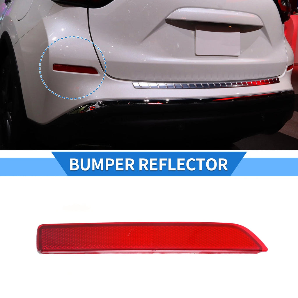 Rear Left Bumper Reflector No. 265658990B for Nissan Murano (2016–2023) Red