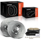 Front Drilled Brake Rotors & Ceramic Pads for Jeep Cherokee KL (2014–2022)