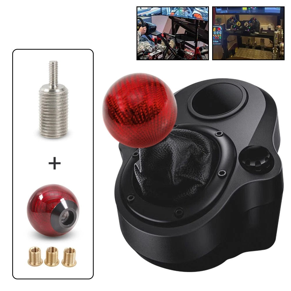 Red Carbon Fiber Shift Knob for Logitech G27 G29 G920 G923