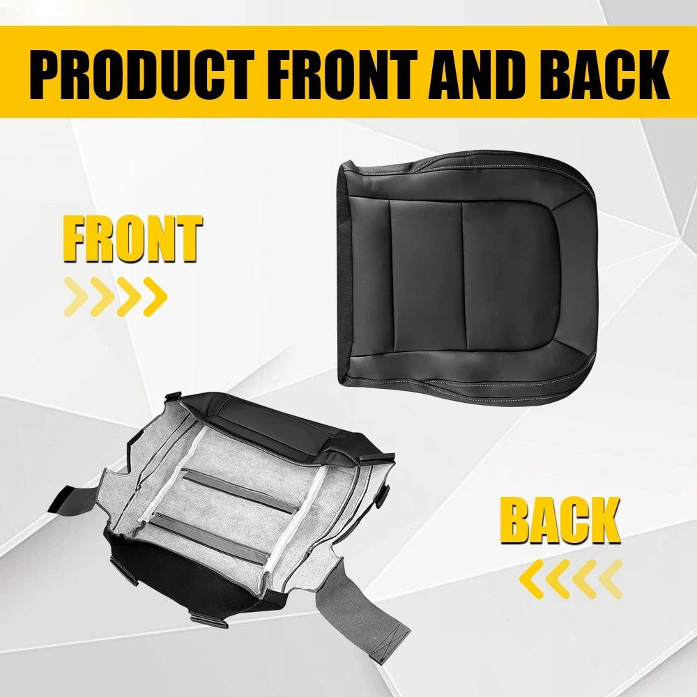 Lower Seat Cover for Chevrolet Colorado ZR2 (2015–2022) Black Microfiber Leather