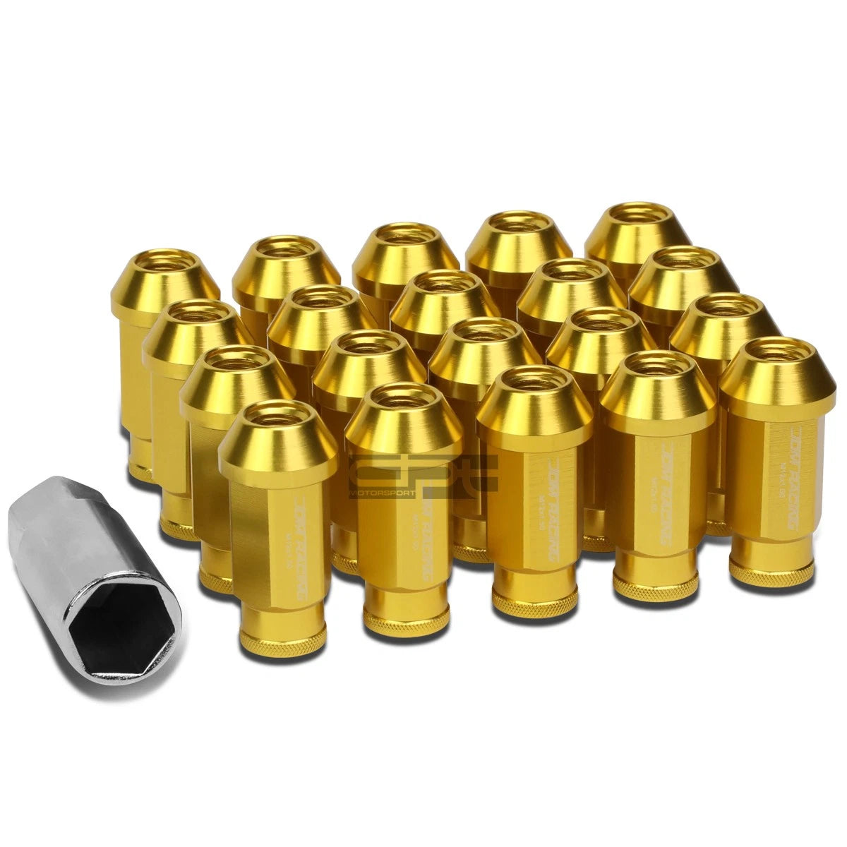 Set of 20 Anodized Wheel Lug Nuts + Adapter Key for Camry/Celica/Corolla