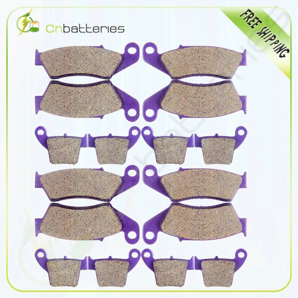 Front and Rear Brake Pads for Honda CR125R CR250R (2002–2007) Carbon Fiber