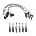Denso Wire Set & 6 Platinum TT Spark Plugs for Ford Mustang 4.0L V6 (2005–2010)