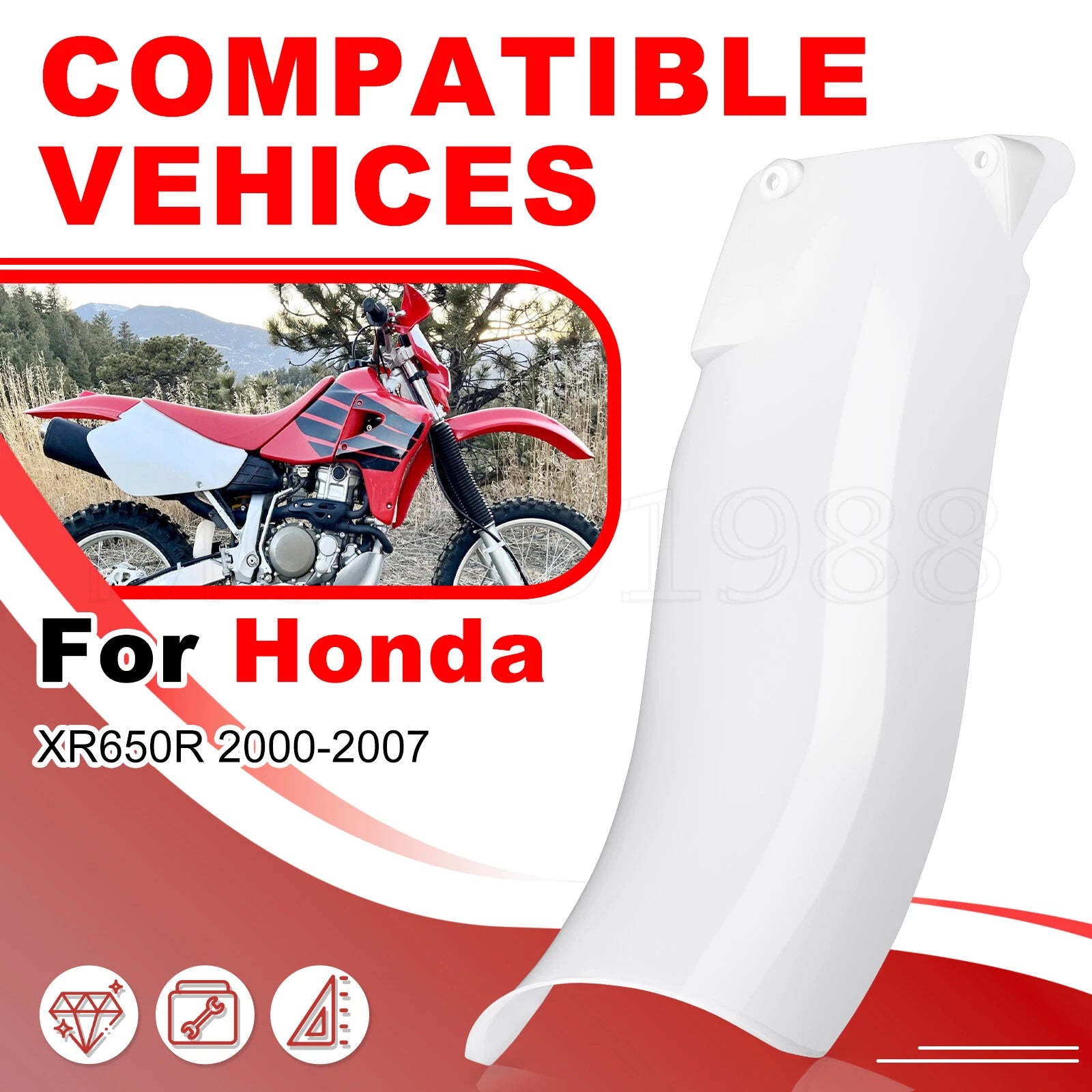 Rear Mud Guard Splash Flap for Honda XR650R (2000-2007)