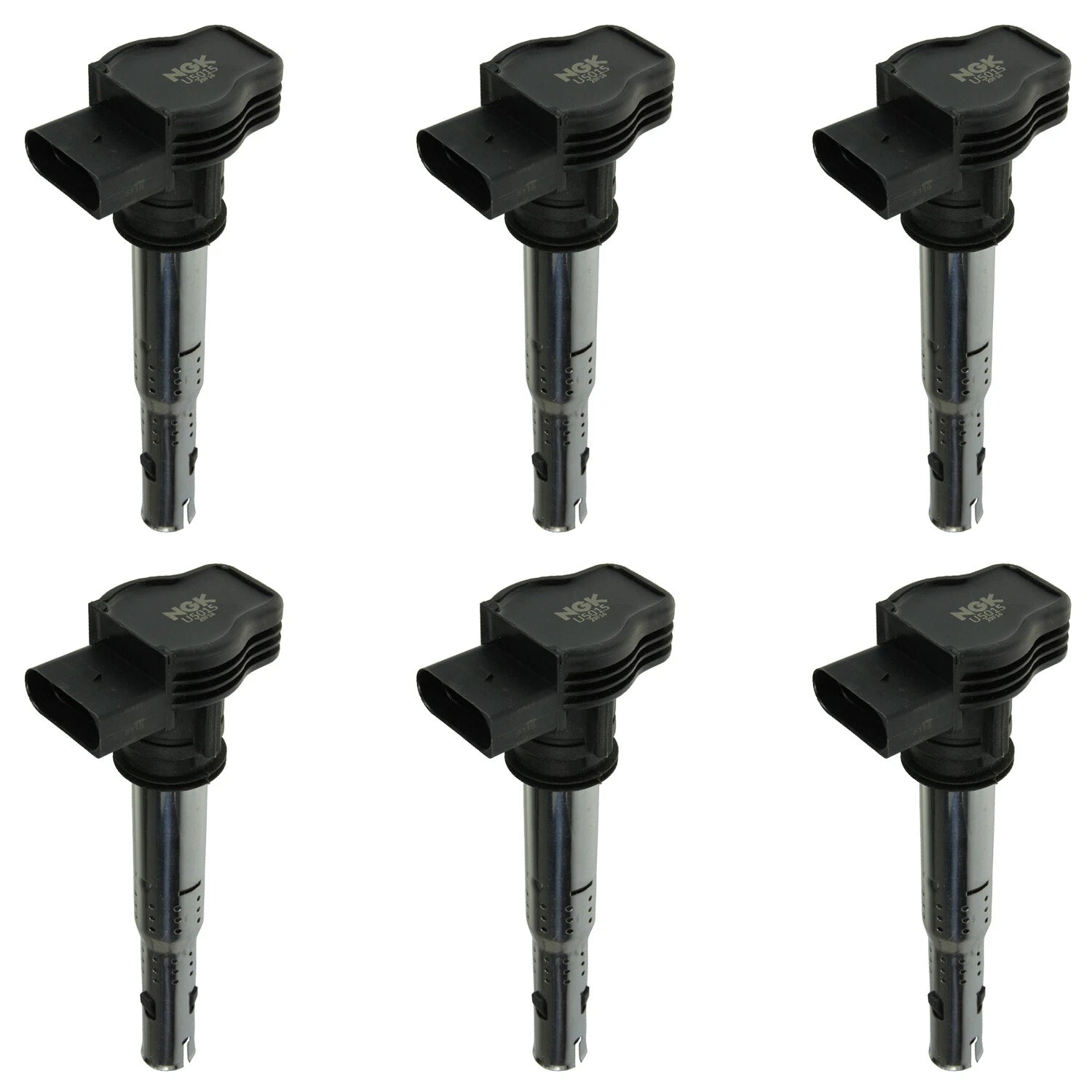 Set of 6 NGK Ignition Coils U5015 for Audi Q7 VW CC V6 (2007–2015)