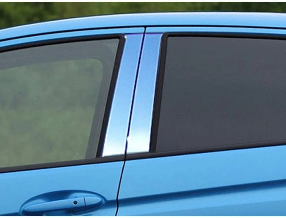 4pc. Luxury FX Stainless Steel Pillar Post Trim for 2015-2019 Honda Fit 4DR