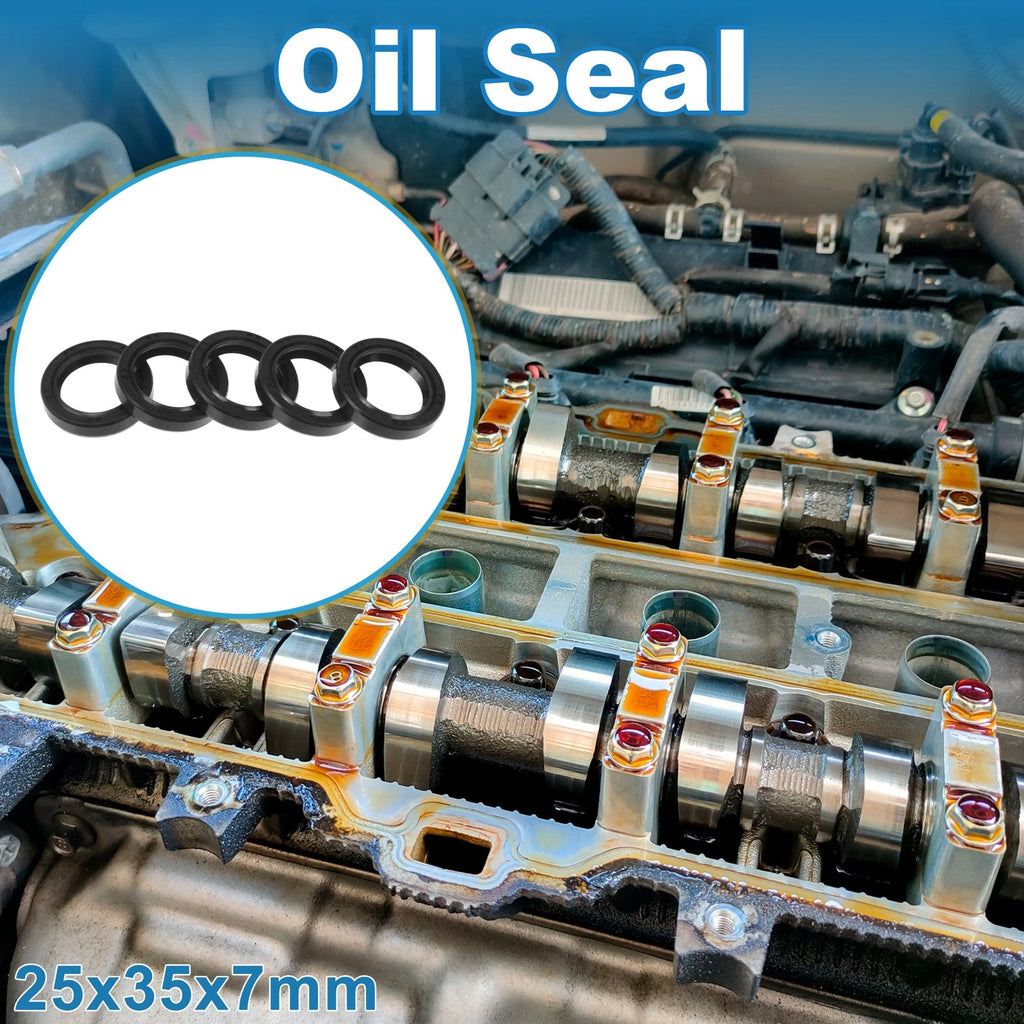 Set of 5 Oil Seal Ring 25x35x7mm for Various Models 