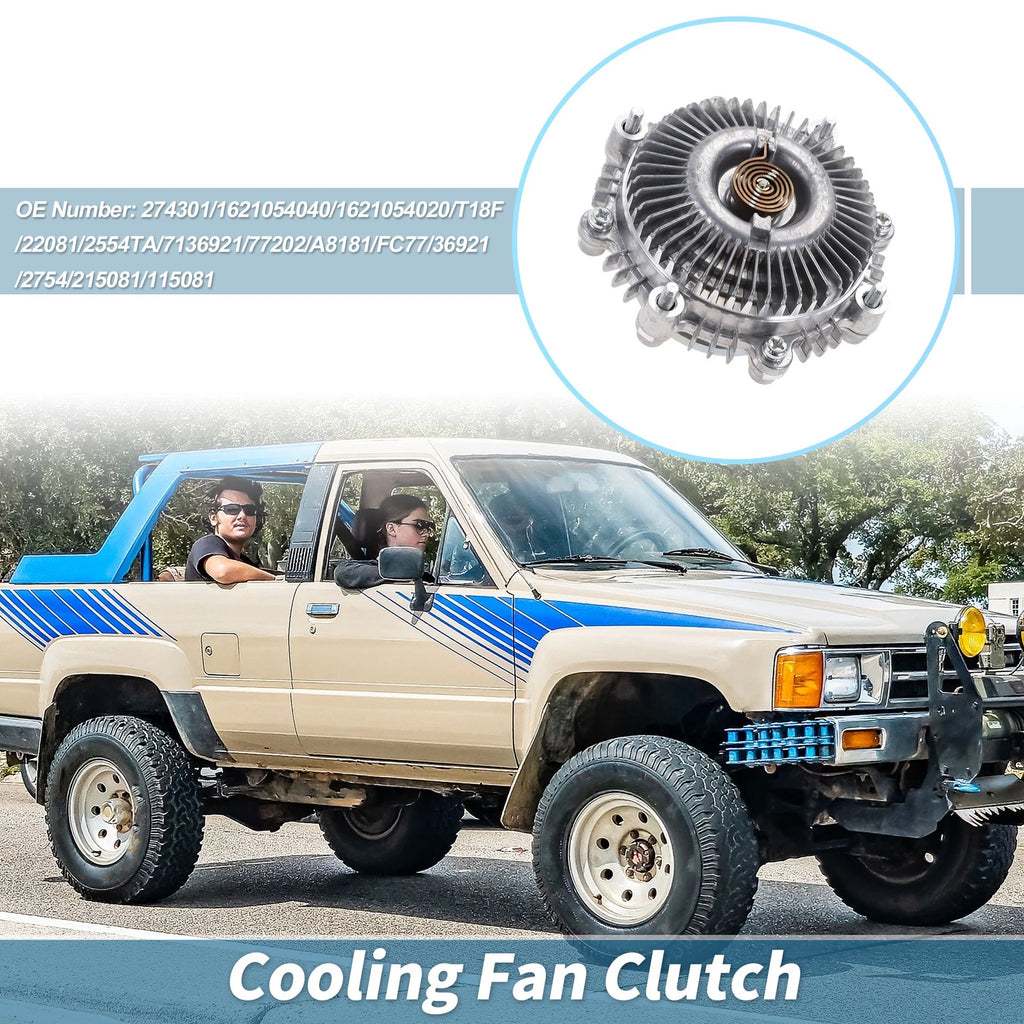 Engine Cooling Fan Clutch for Toyota 4Runner L4 2.4L (1984–1995) No. 274301