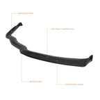 ST-Style Matte Black Front Bumper Body Kit Spoiler Lip for Chevy Corvette (2014–2019)