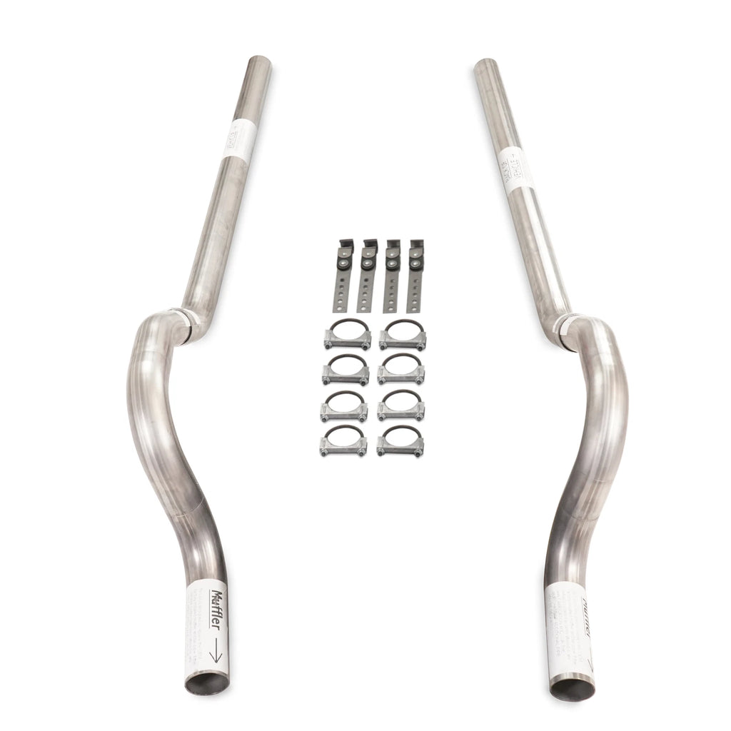 2.5" Dual Exhaust Kit for Mopar B Body (1962–1974) No Muffler Rear Exit