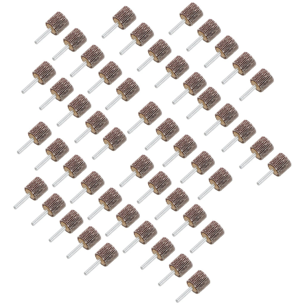 Set of 50 Aluminum Oxide Flap Wheels 1" x 1" x 1/4" 80 Grit