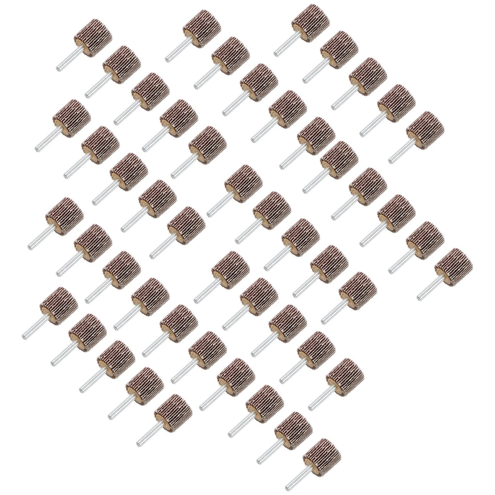 Set of 50 Aluminum Oxide Flap Wheels 1" x 1" x 1/4" 80 Grit