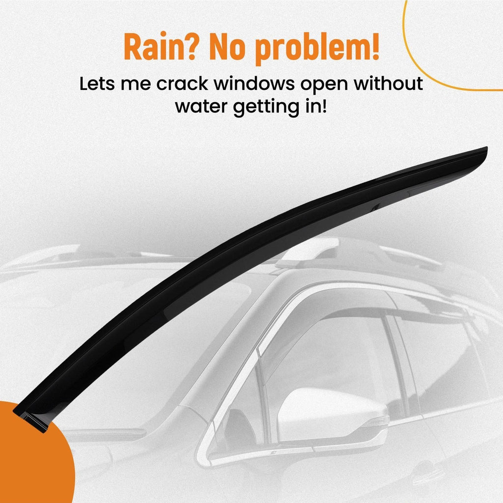 Window Visor Rain Guard Vent for Honda HR-V (2016–2022) Black