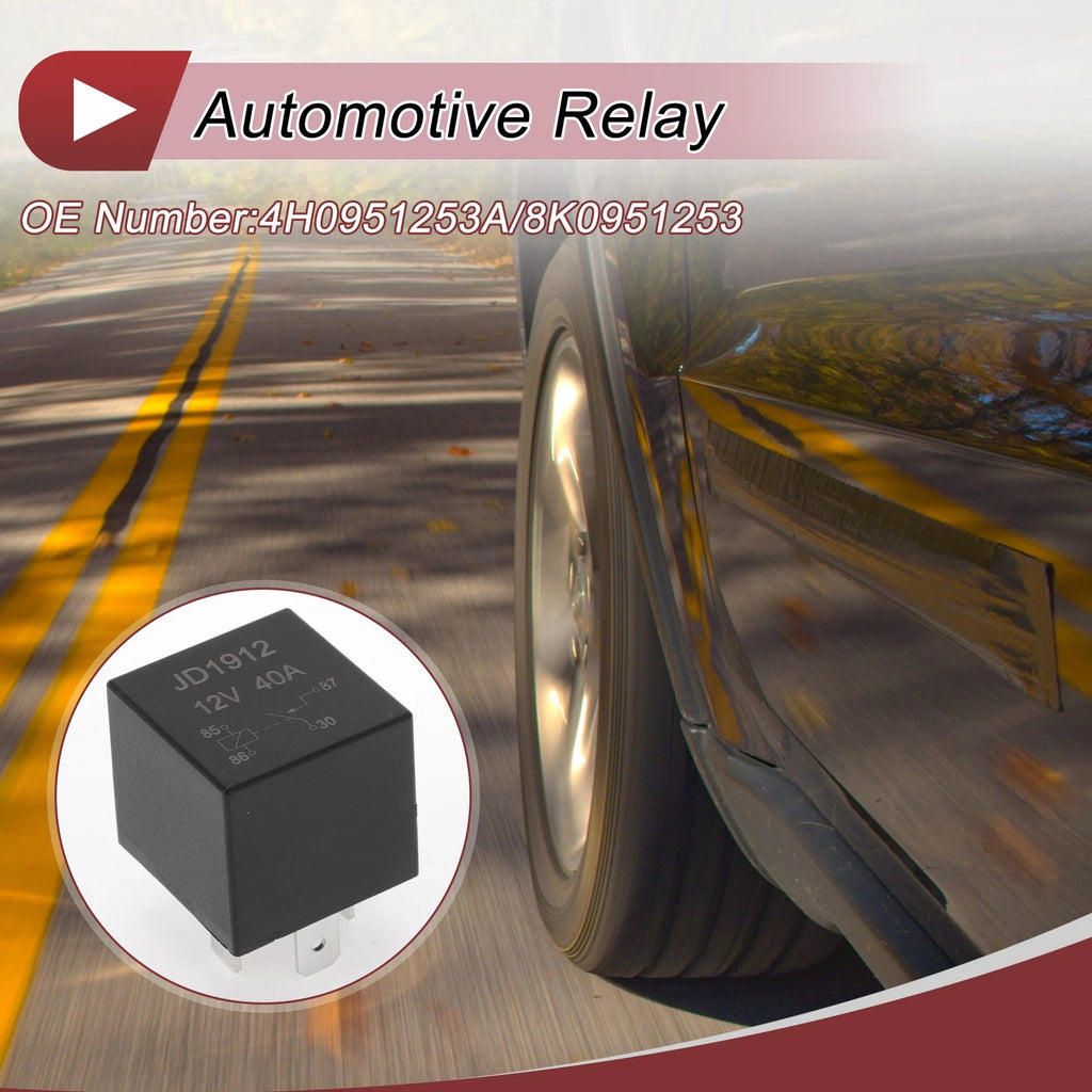 Set of 4 Multi Purpose Relays for Mercedes-Benz B200 (2006–2011) No. 4H0951253A 12V 30/40A
