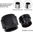 10AN Female Hardline Tube Nut & Sleeve Fitting for 5/8" OD Aluminum Tubing