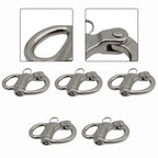 Set of 5 Marine Grade SS316 2 Inch Fixed Quick Release Buckles for Outdoor Survival
