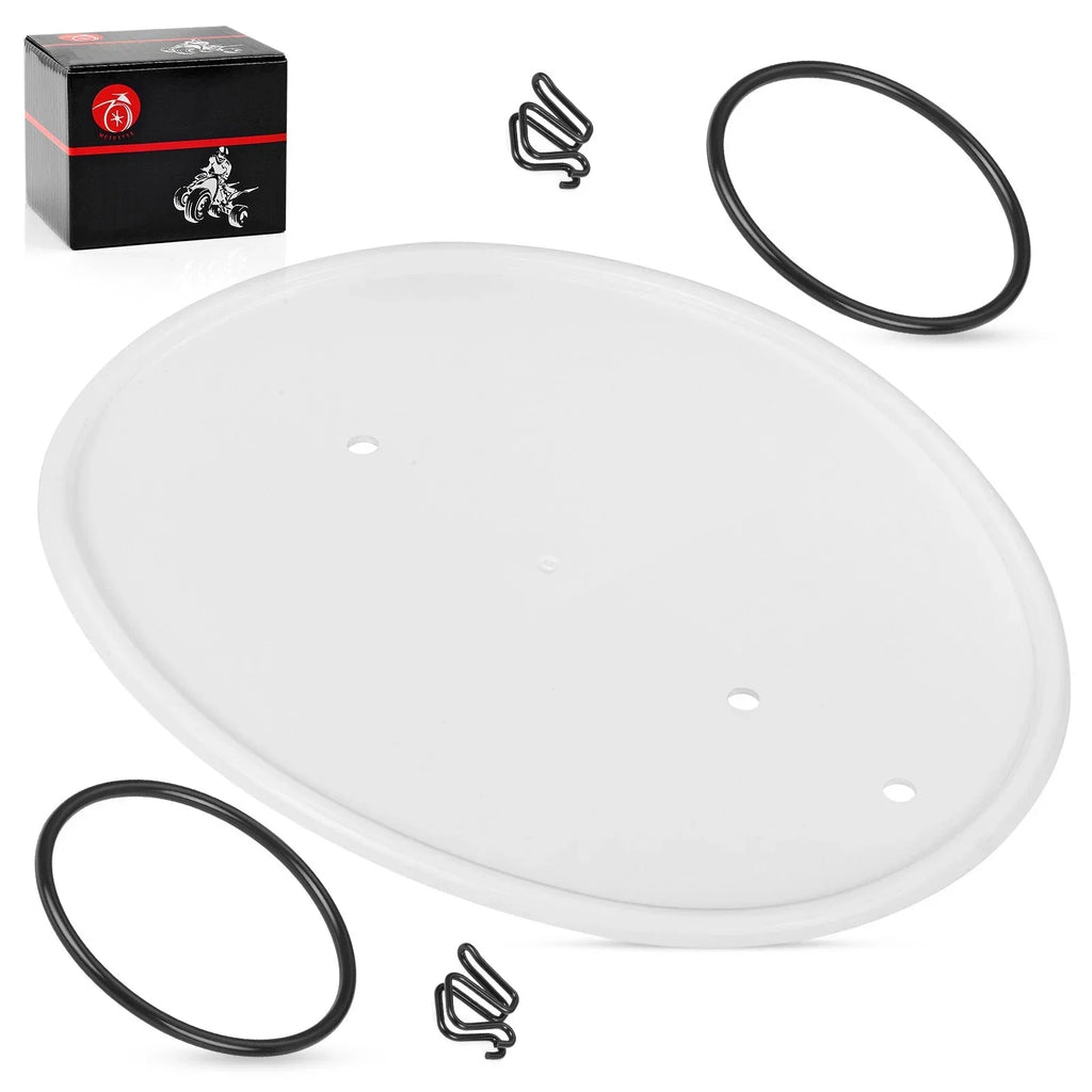 White Front Number Plate w/ Clips Bands for Honda Z50R (1979–1987)