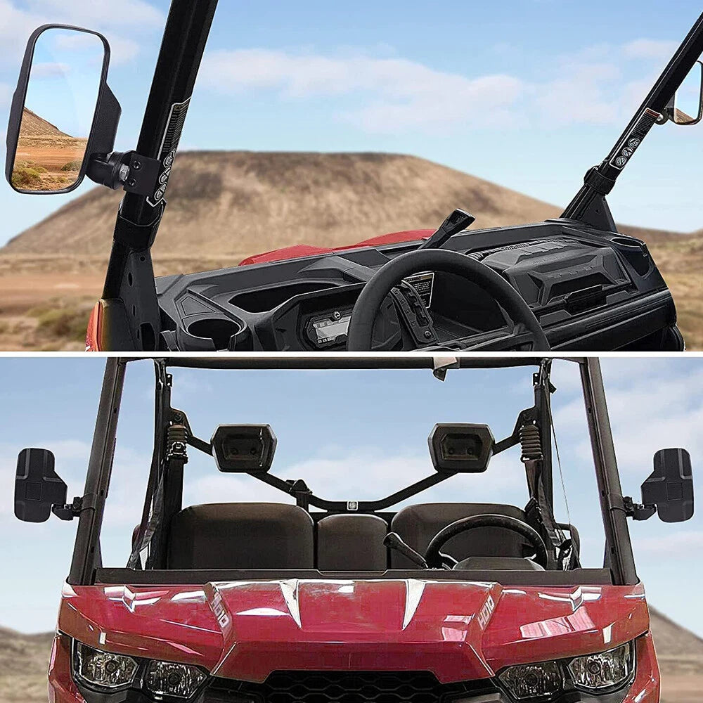 UTV Rear View Mirrors for Polaris Ranger 500 570 XP 900 1000 (2013–2023)