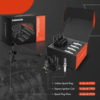 Ignition Coil & Iridium Spark Plugs Set for Ford Focus